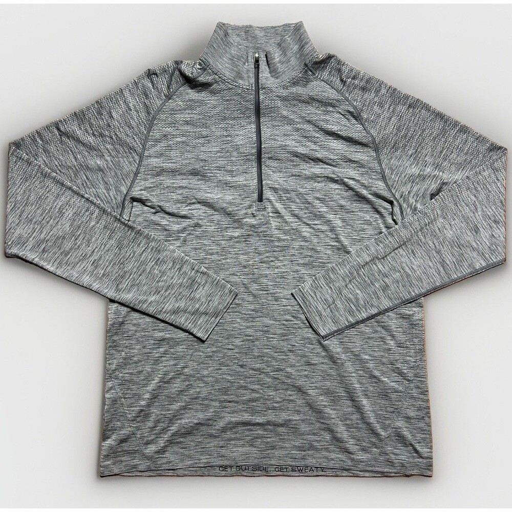 Lululemon Metal Vent Tech Pullover Mens Size XL Grey Performance 1/2 Zip Stretch